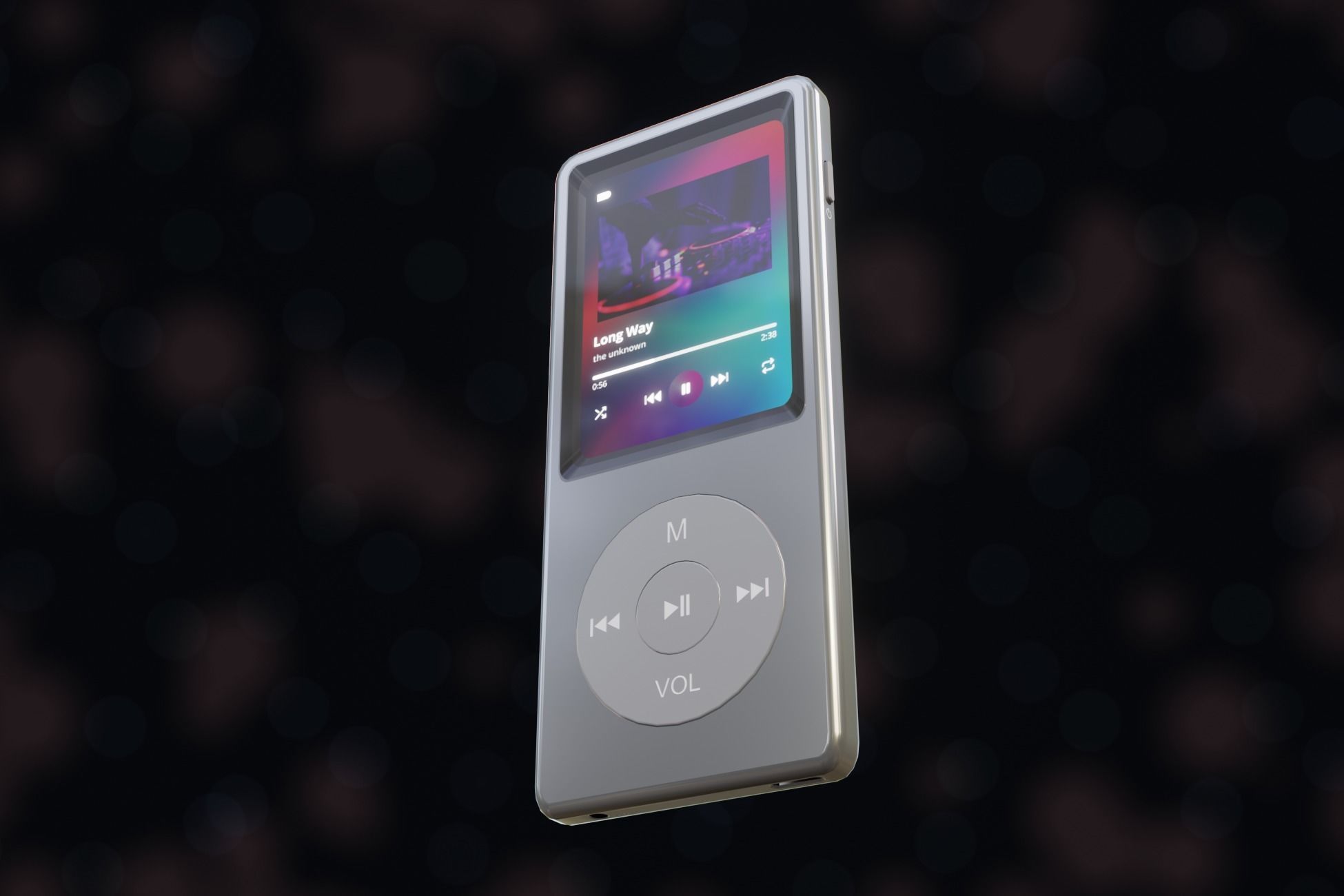 iPod Music Player Low-poly 3D model_49
