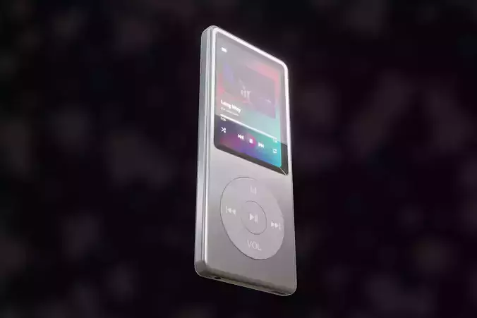 iPod Music Player Low-poly 3D model