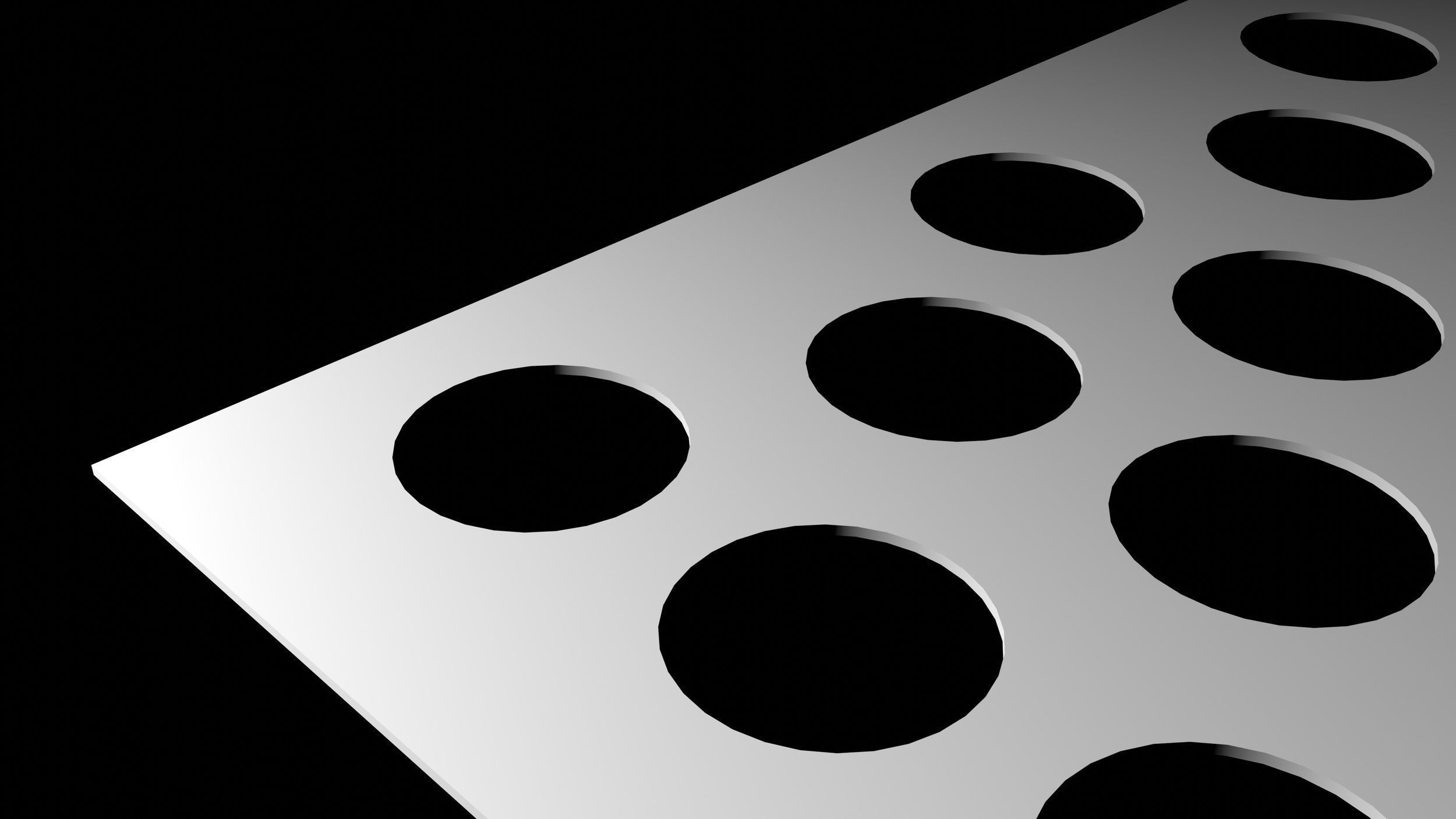 Perforated panel with 39 percent of opening 3D model_3