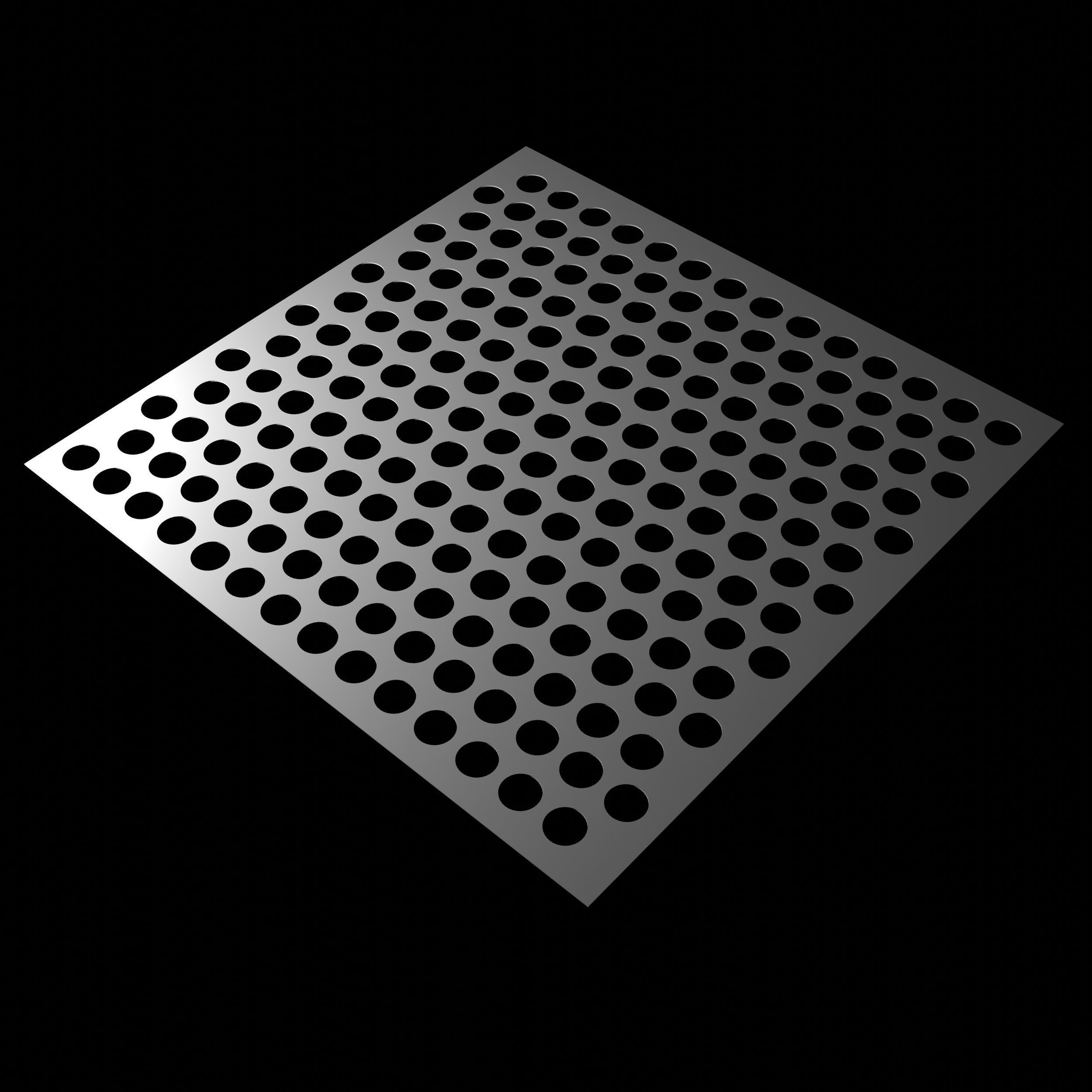 Perforated panel with 39 percent of opening 3D model_1