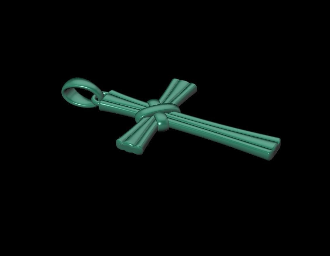cross pendant 3D print model_15