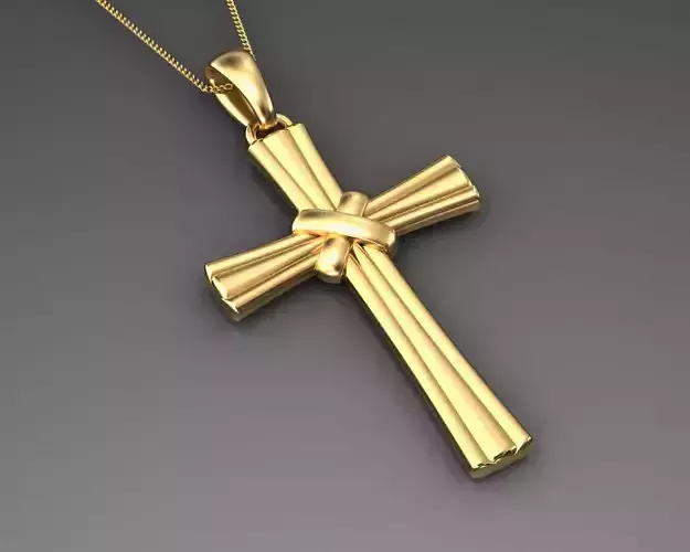 cross pendant 3D print model