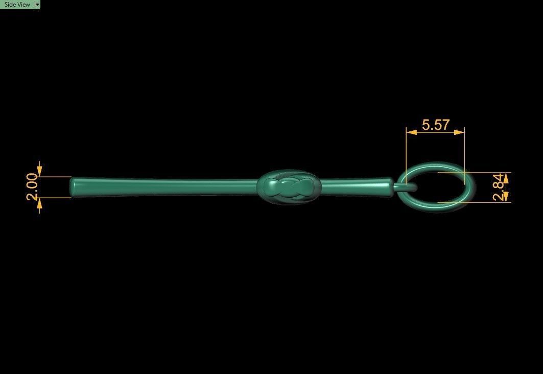 cross pendant 3D print model_11