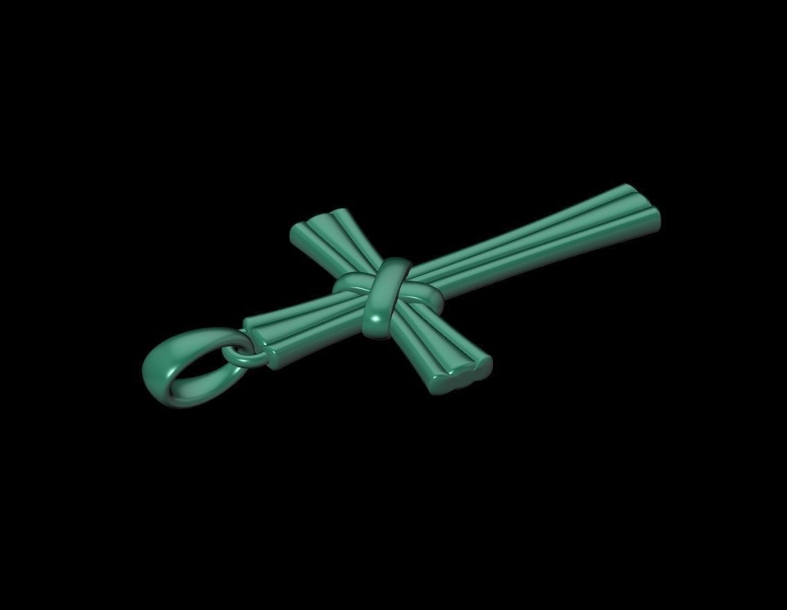 cross pendant 3D print model_16