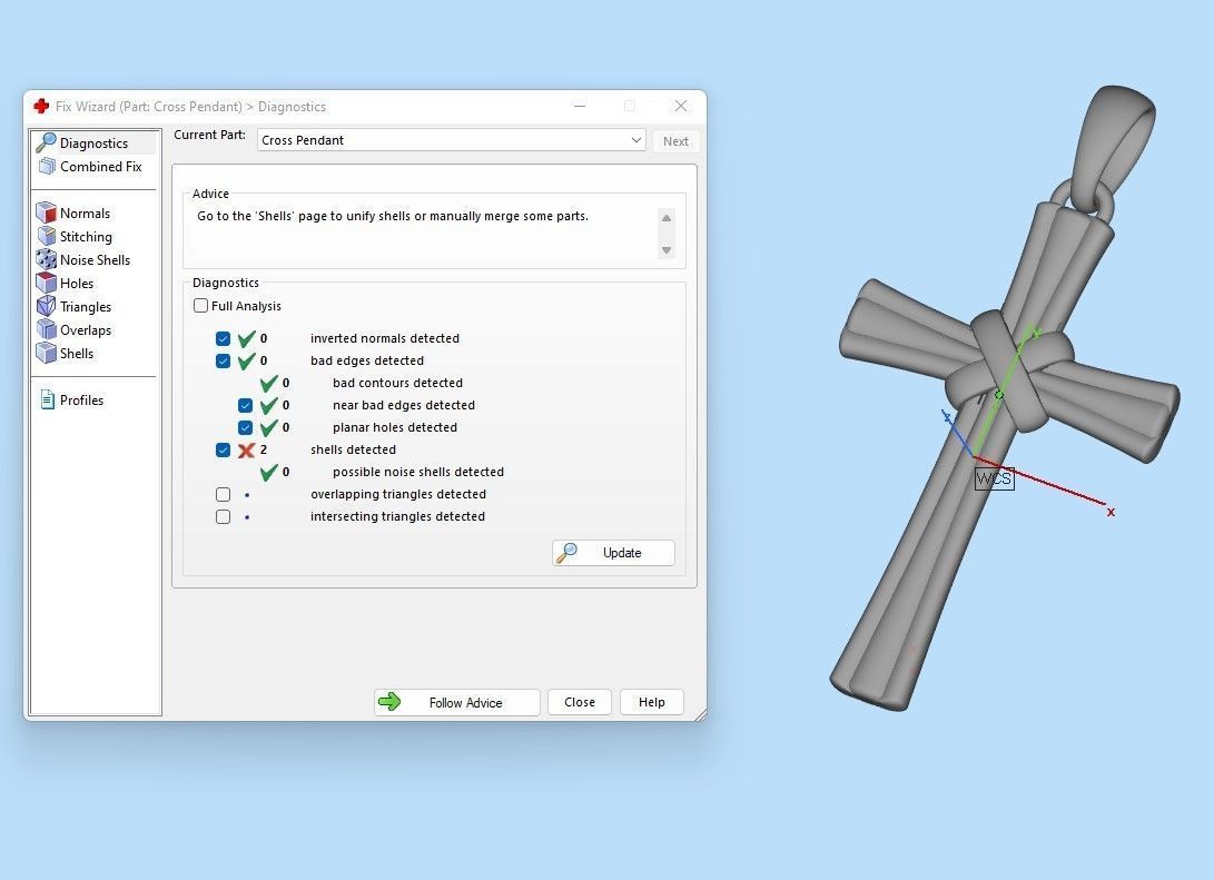 cross pendant 3D print model_12