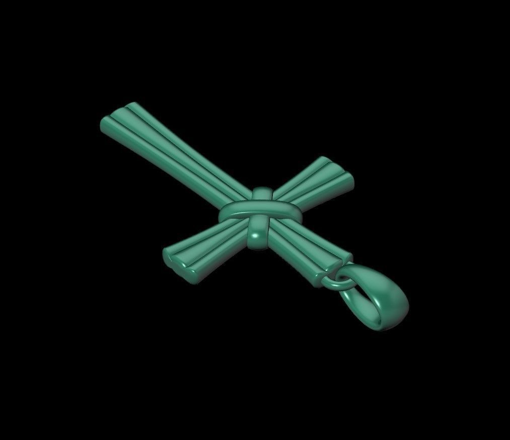 cross pendant 3D print model_27