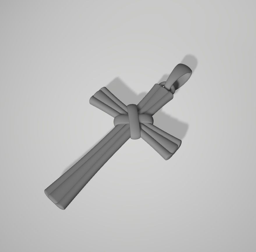 cross pendant 3D print model_7