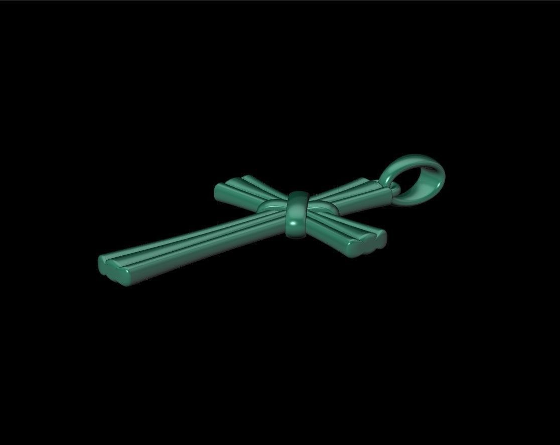 cross pendant 3D print model_18