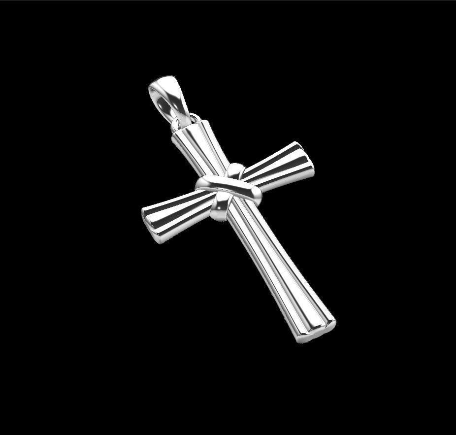 cross pendant 3D print model_17