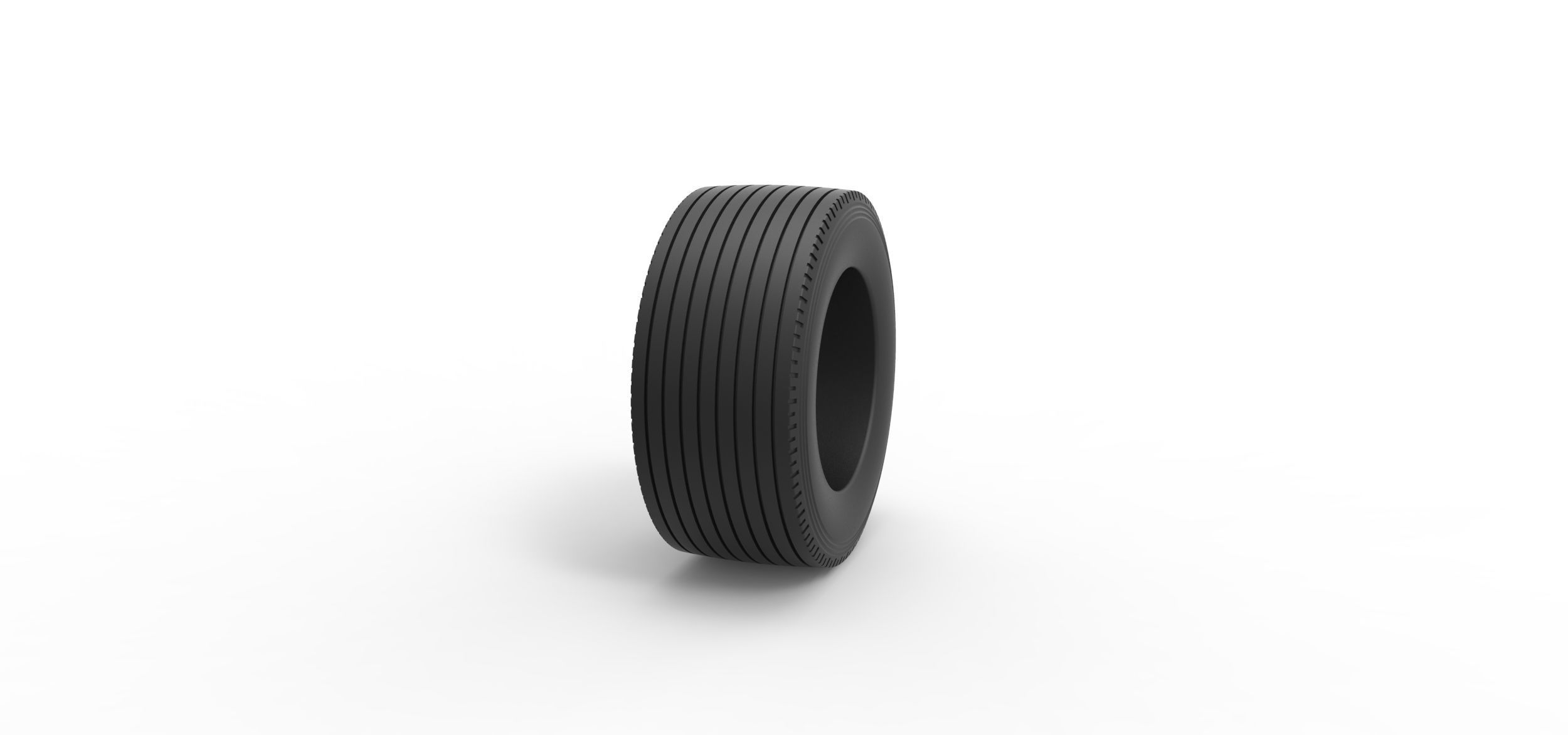 Super single semi tire 2 Scale 1 to 25 3D print model_2
