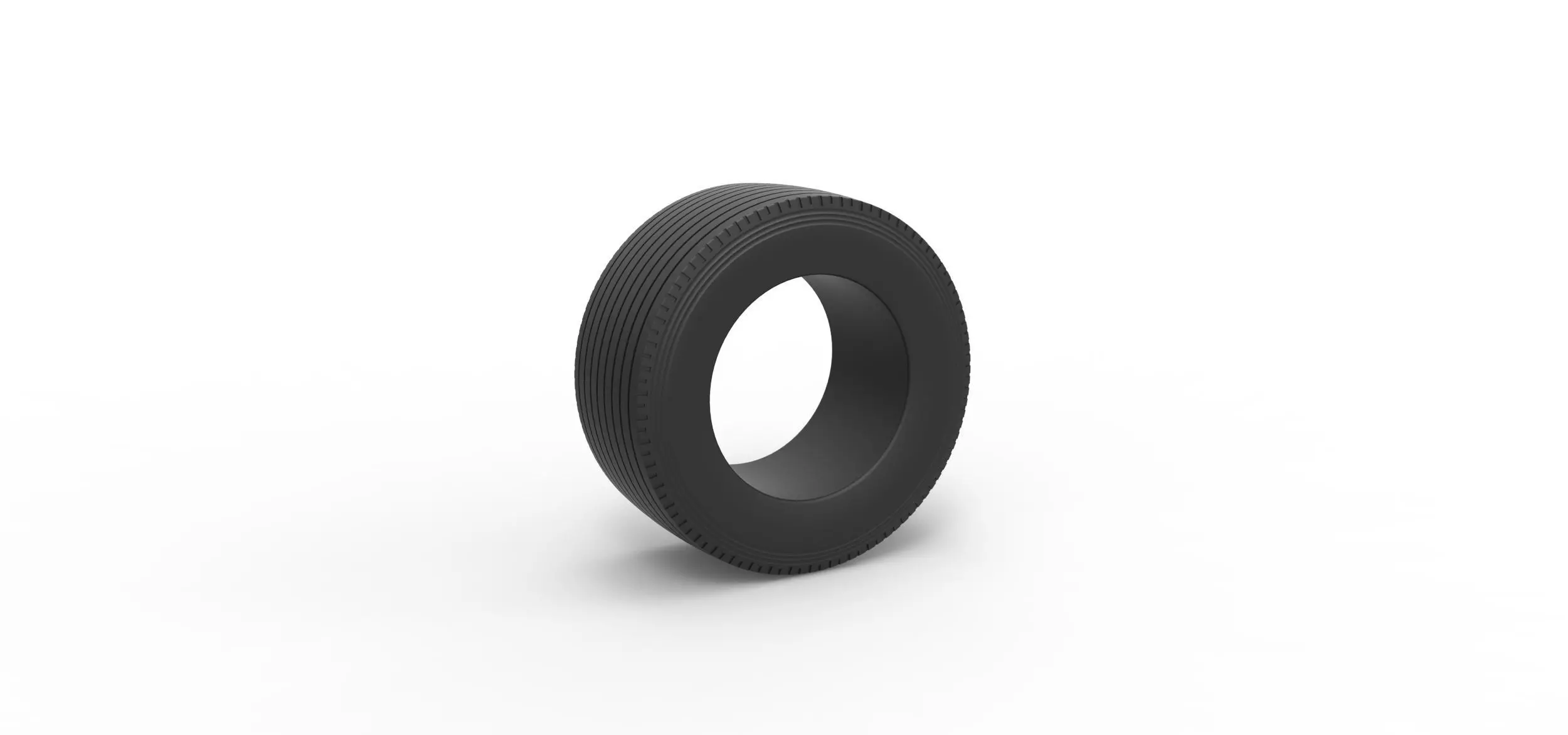 Super single semi tire 2 Scale 1 to 25 3D print model_0