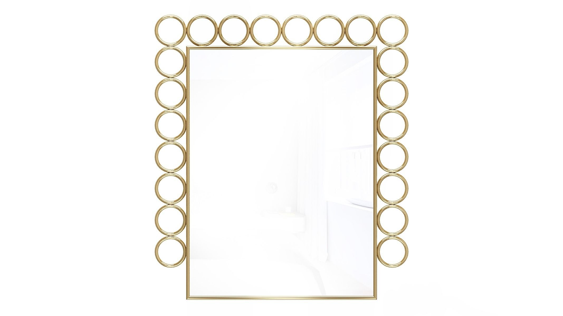 Mirror in a metal frame GZ-M1037 3D model_2