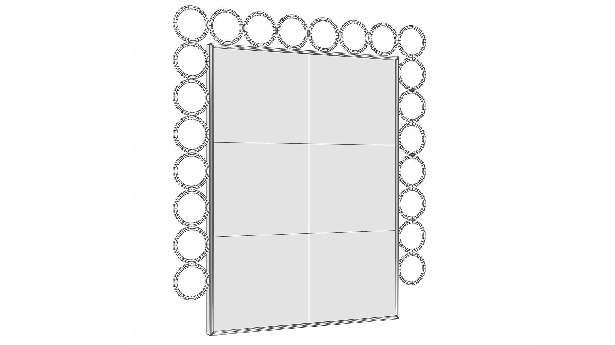 Mirror in a metal frame GZ-M1037 3D model_4