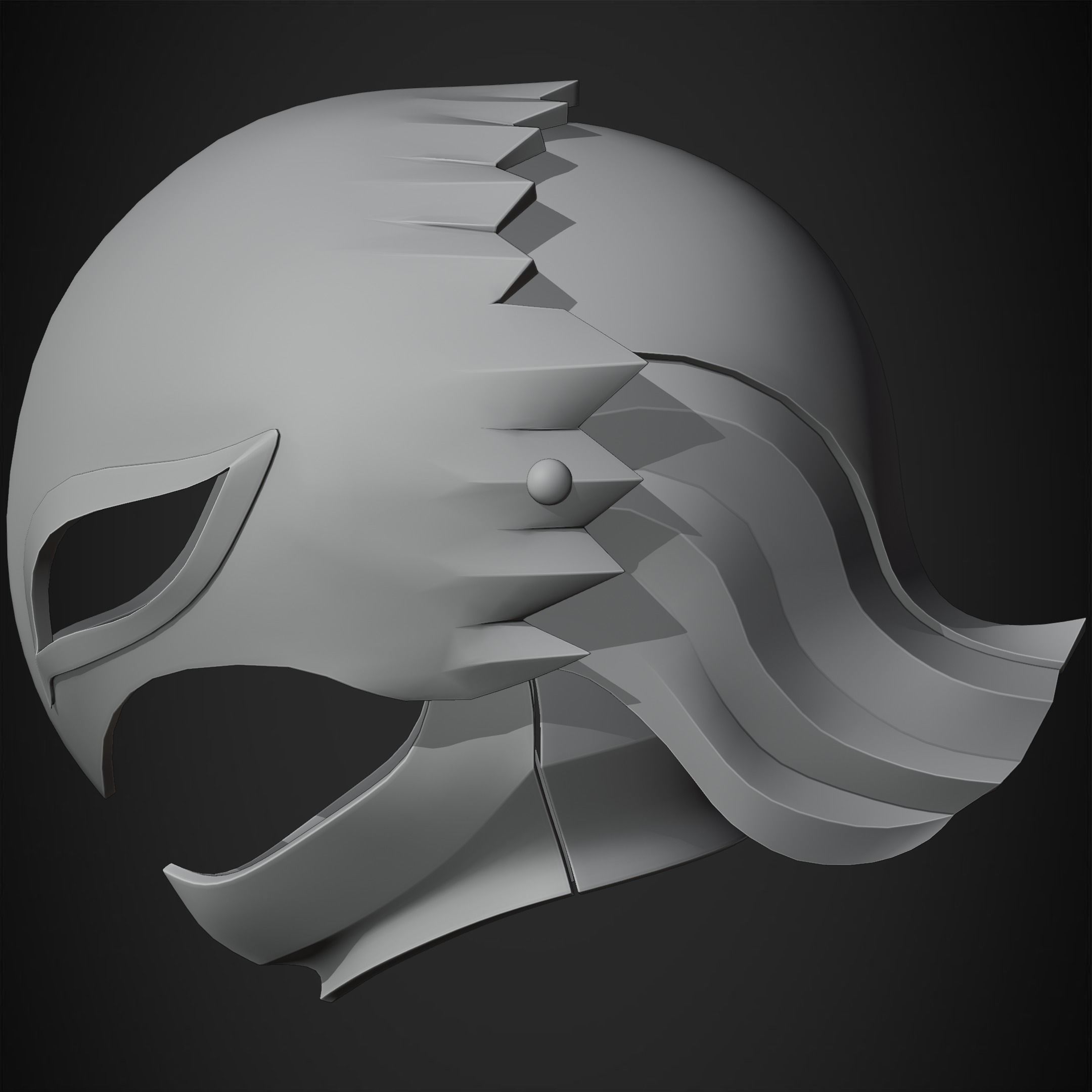 Berserk Griffith Helmet for Cosplay 3D print model_15