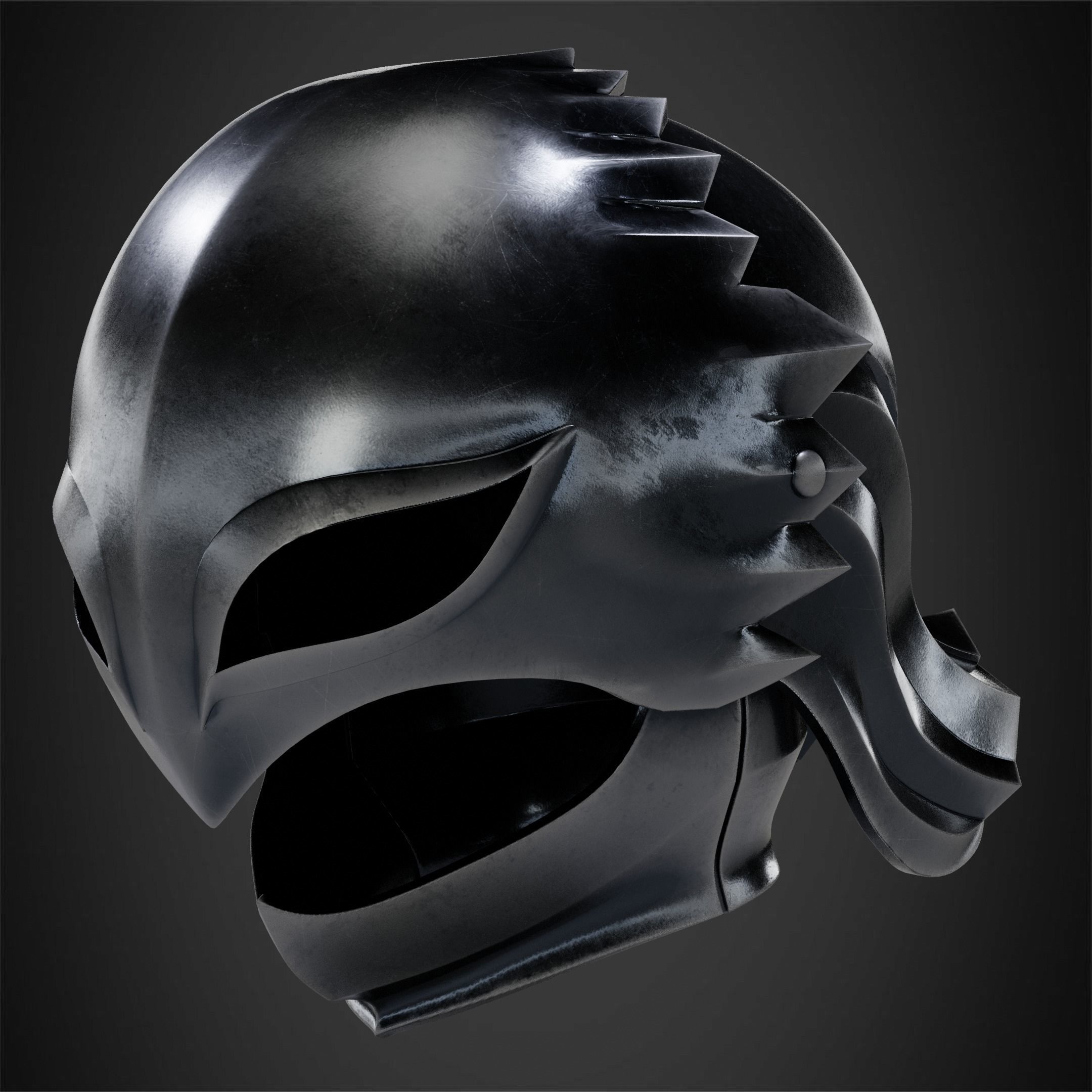 Berserk Griffith Helmet for Cosplay 3D print model_9