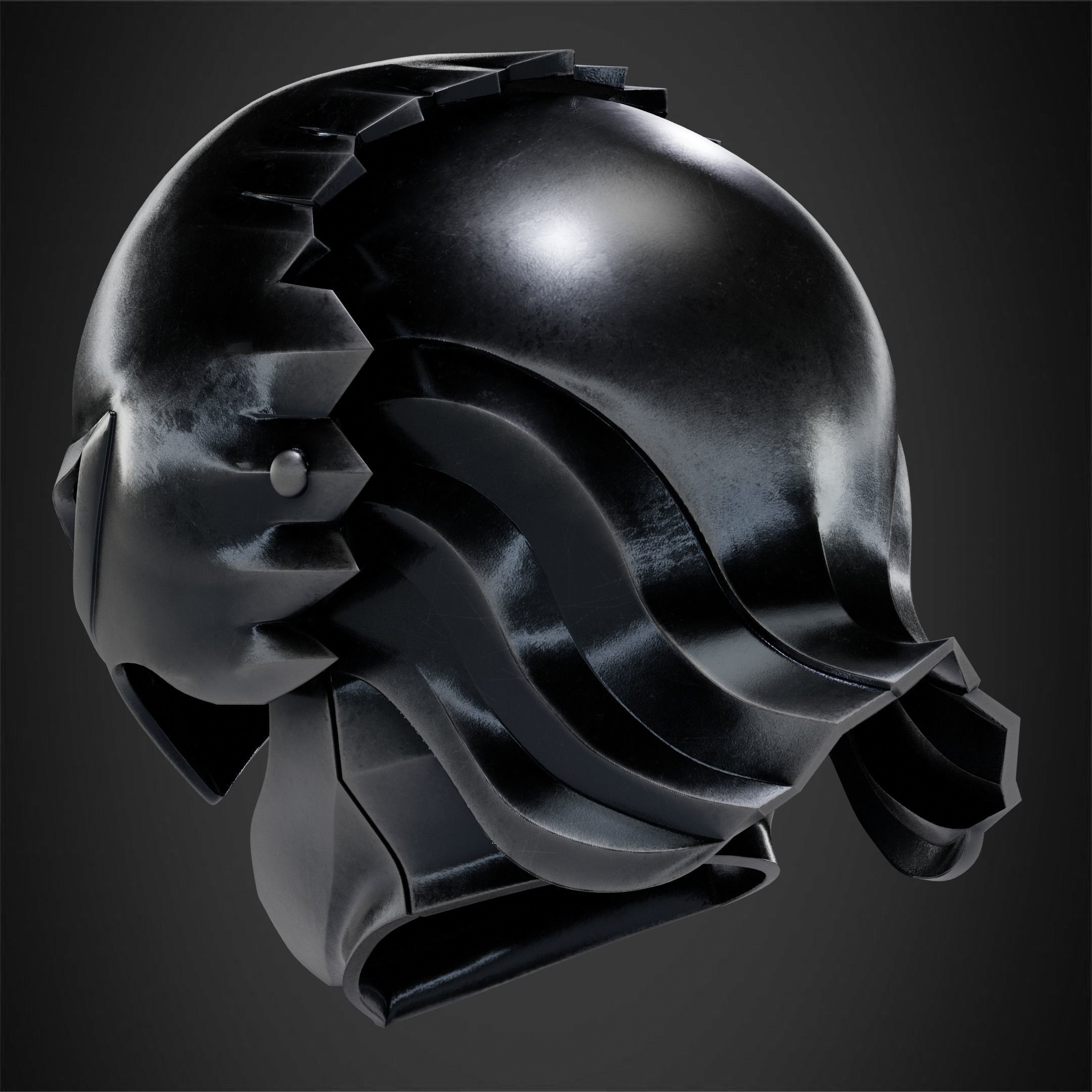 Berserk Griffith Helmet for Cosplay 3D print model_7