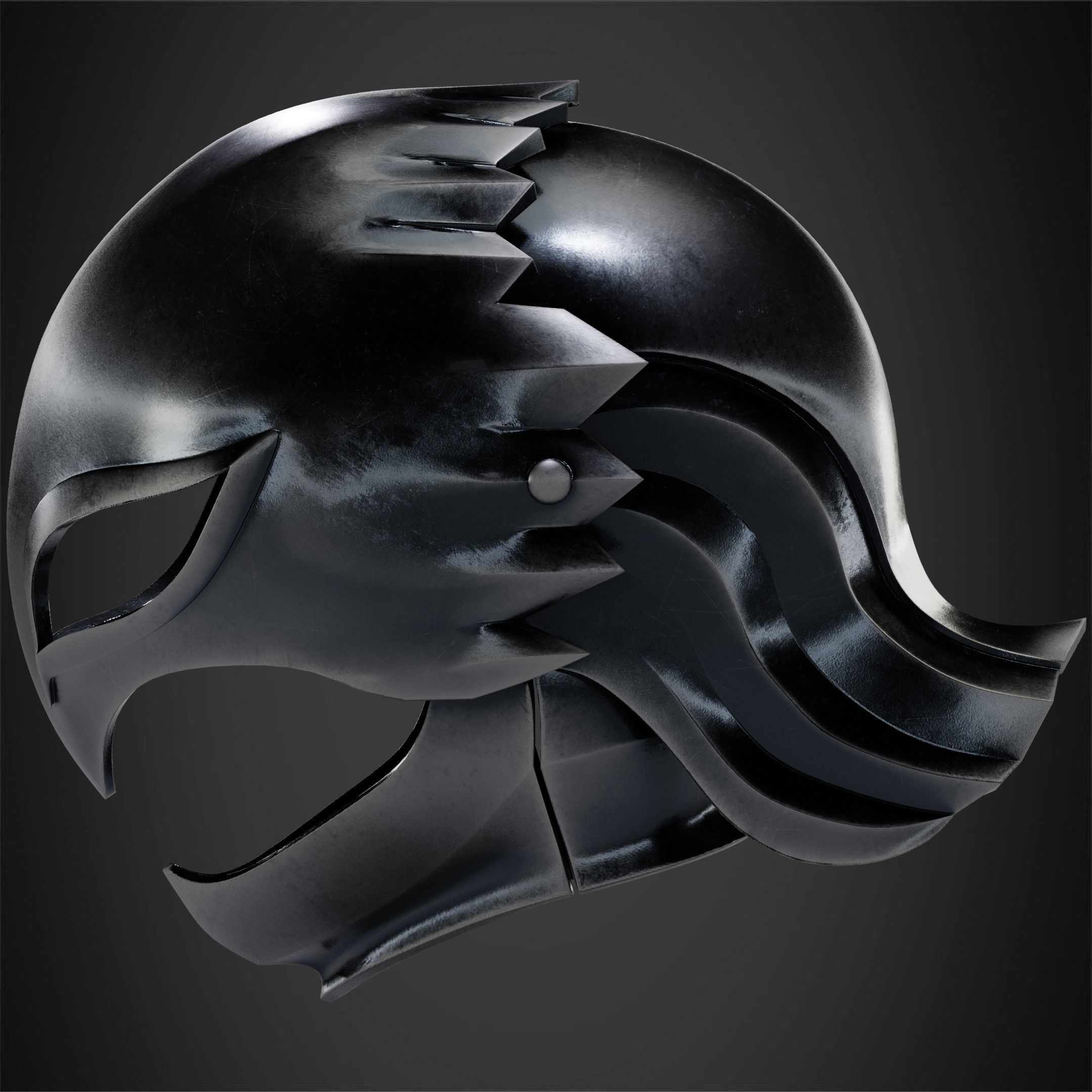 Berserk Griffith Helmet for Cosplay 3D print model_8