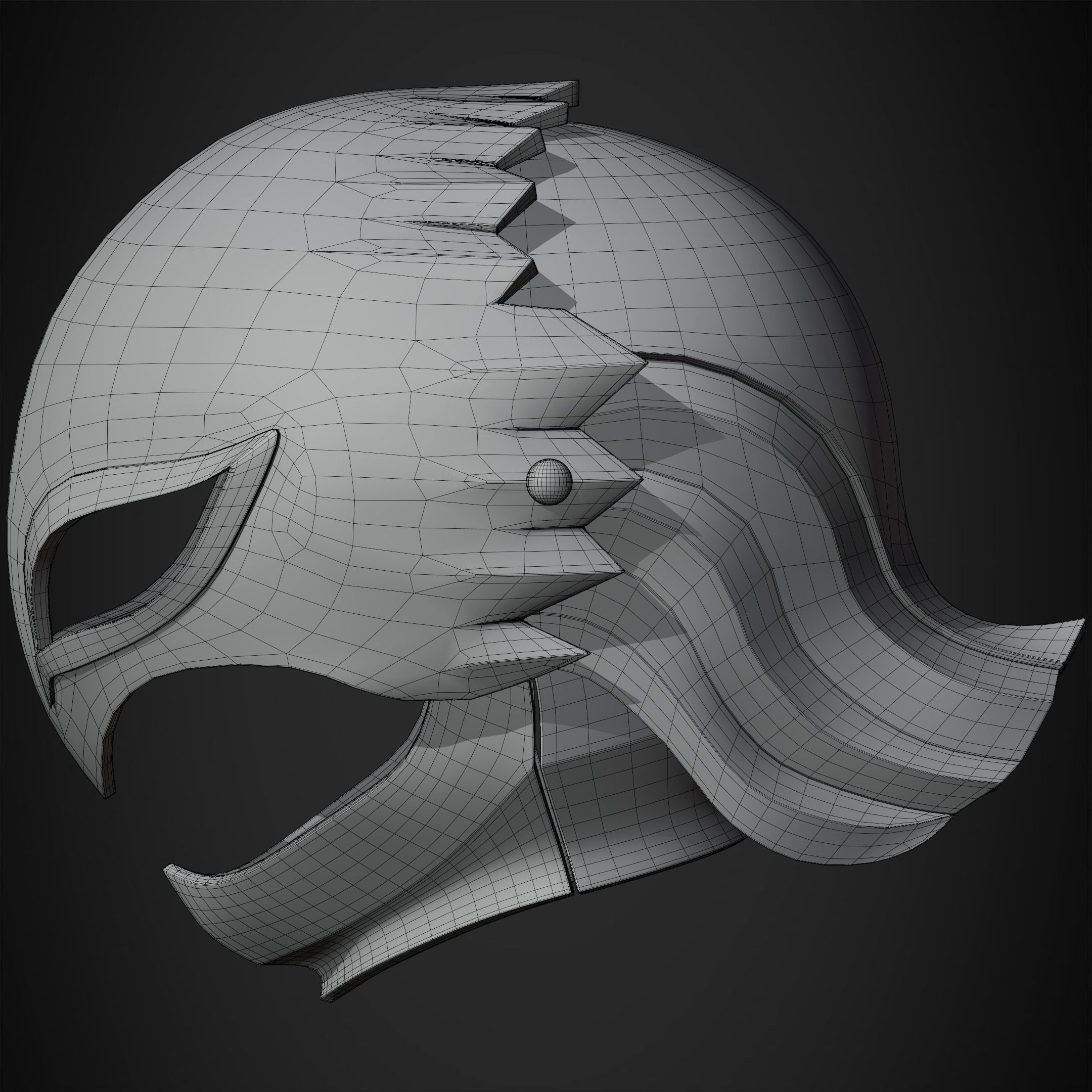 Berserk Griffith Helmet for Cosplay 3D print model_14