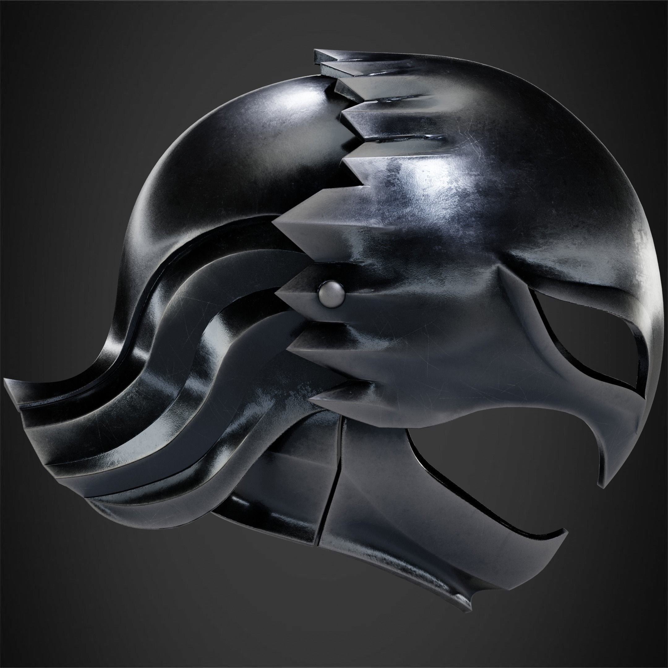 Berserk Griffith Helmet for Cosplay 3D print model_4