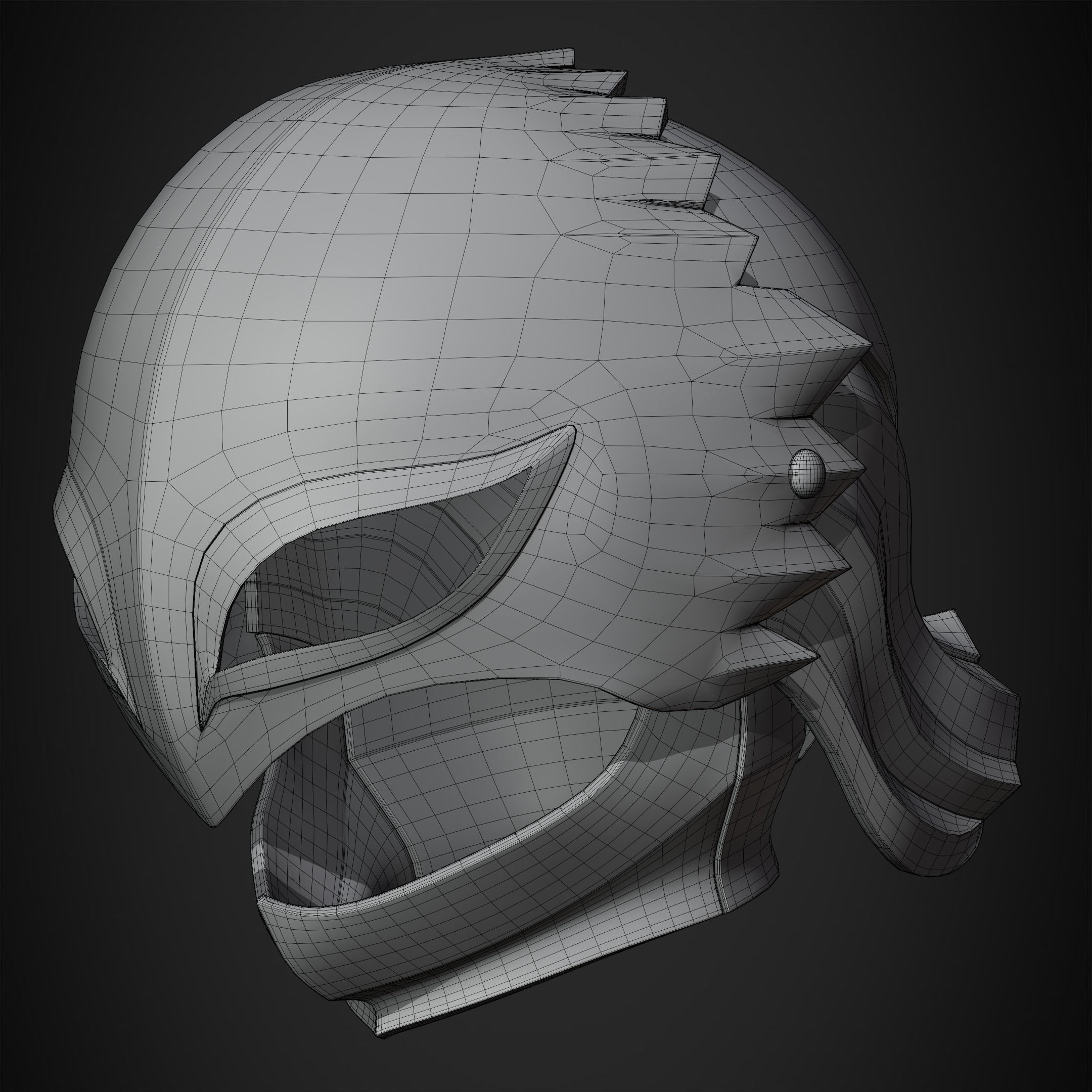 Berserk Griffith Helmet for Cosplay 3D print model_12