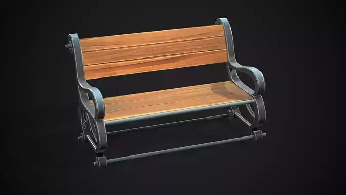 stylized bench