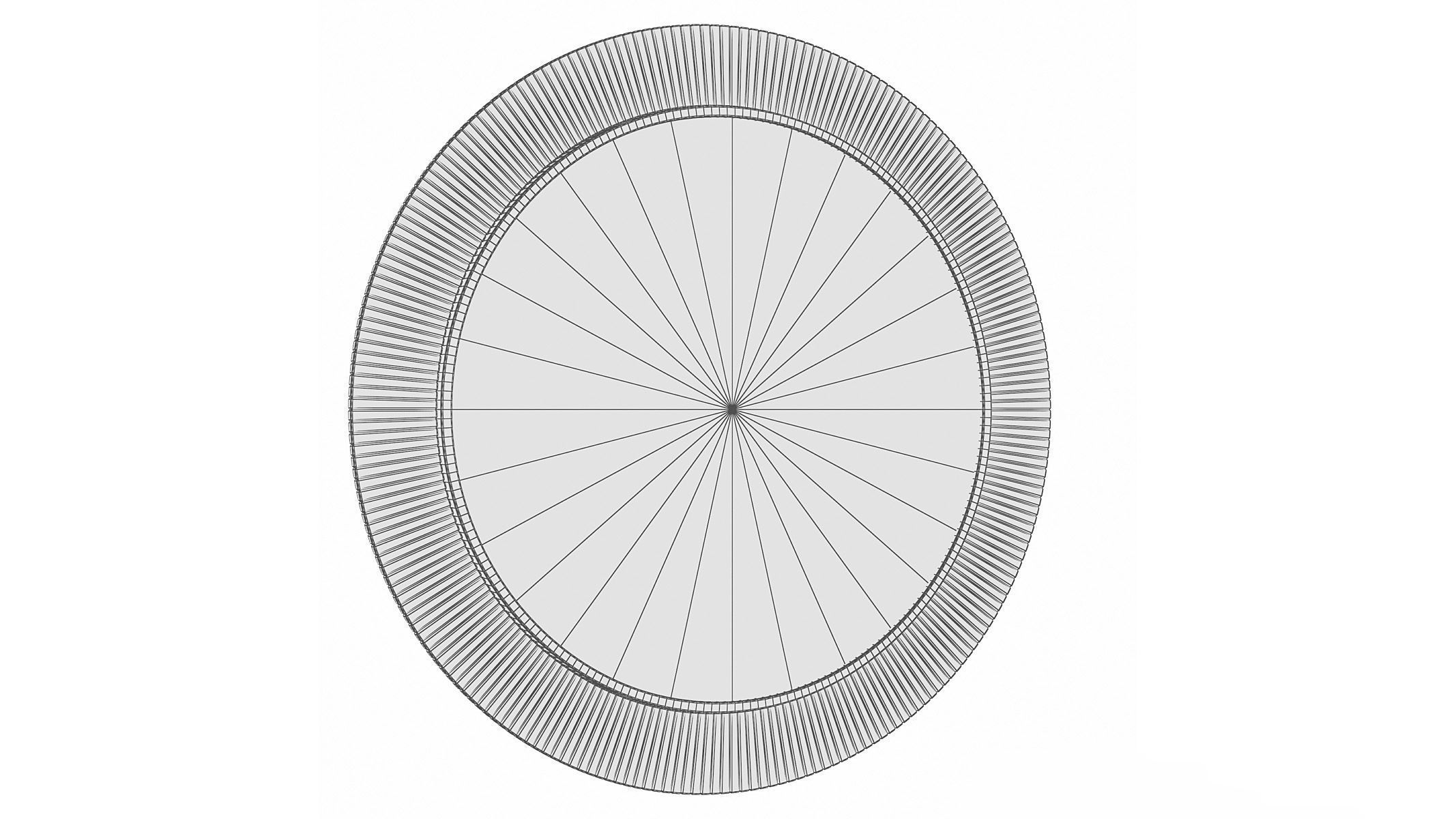 Mirror in a metal frame GZ-M1041 3D model_4