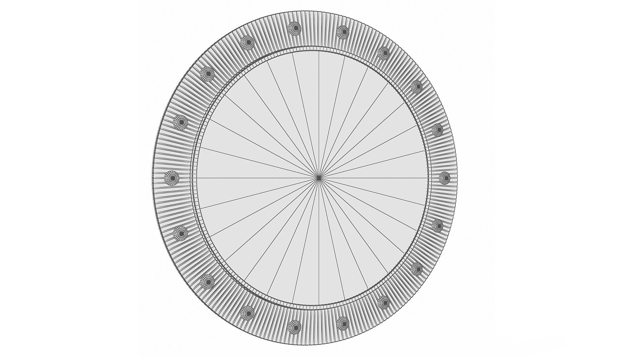 Mirror in a metal frame GZ-M1042 3D model_4