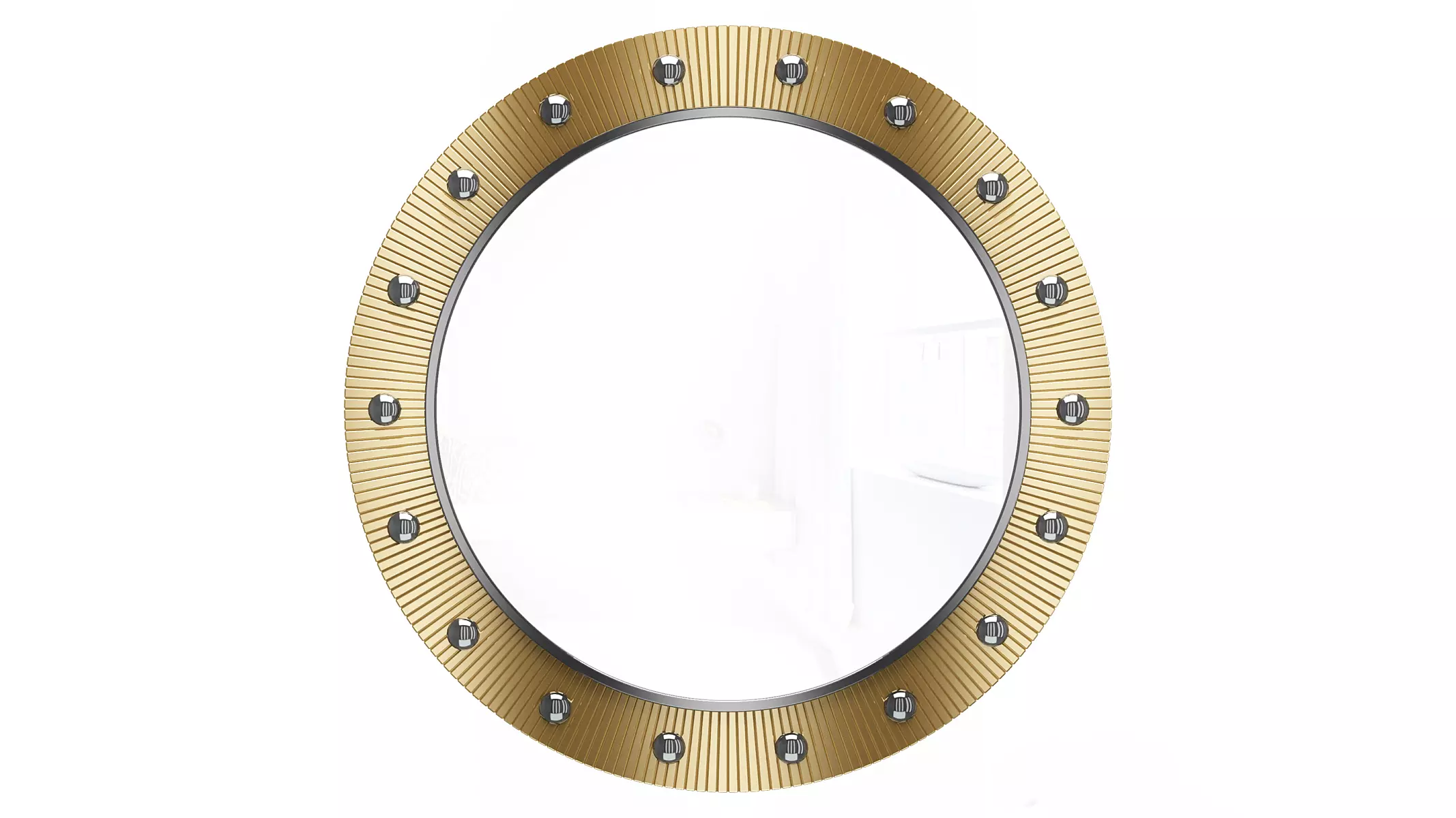 Mirror in a metal frame GZ-M1042 3D model_0