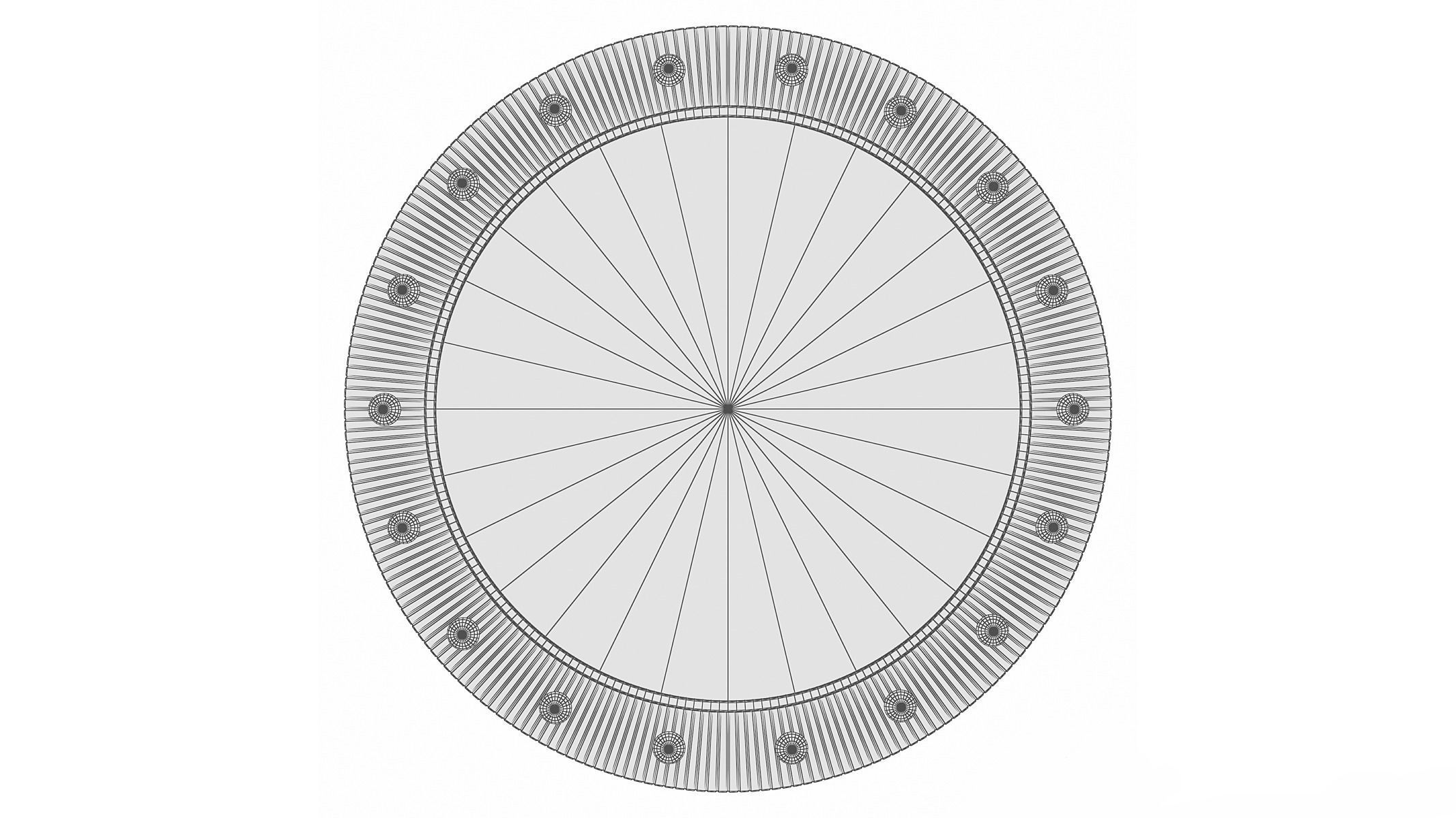 Mirror in a metal frame GZ-M1042 3D model_5