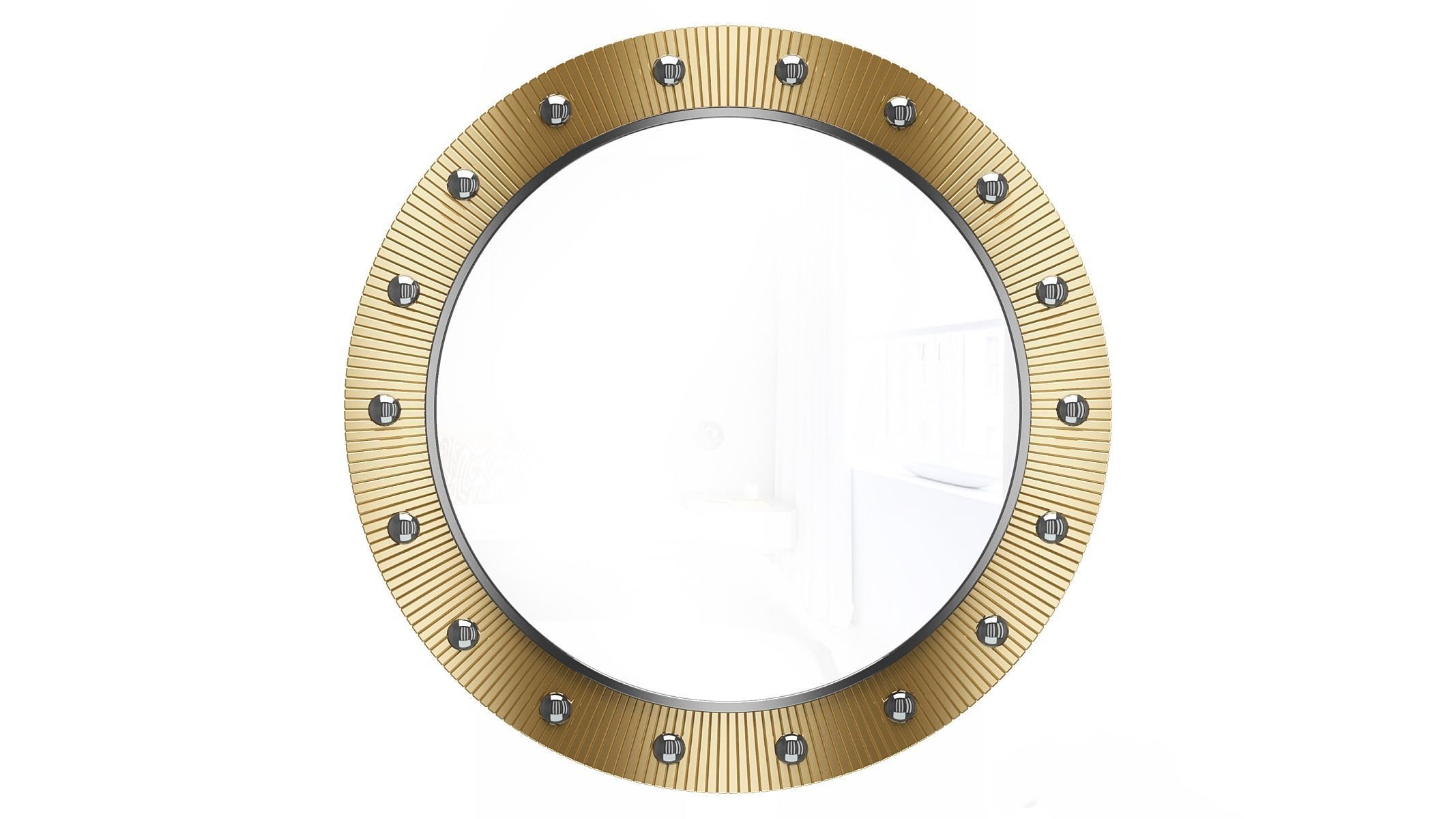 Mirror in a metal frame GZ-M1042 3D model_2