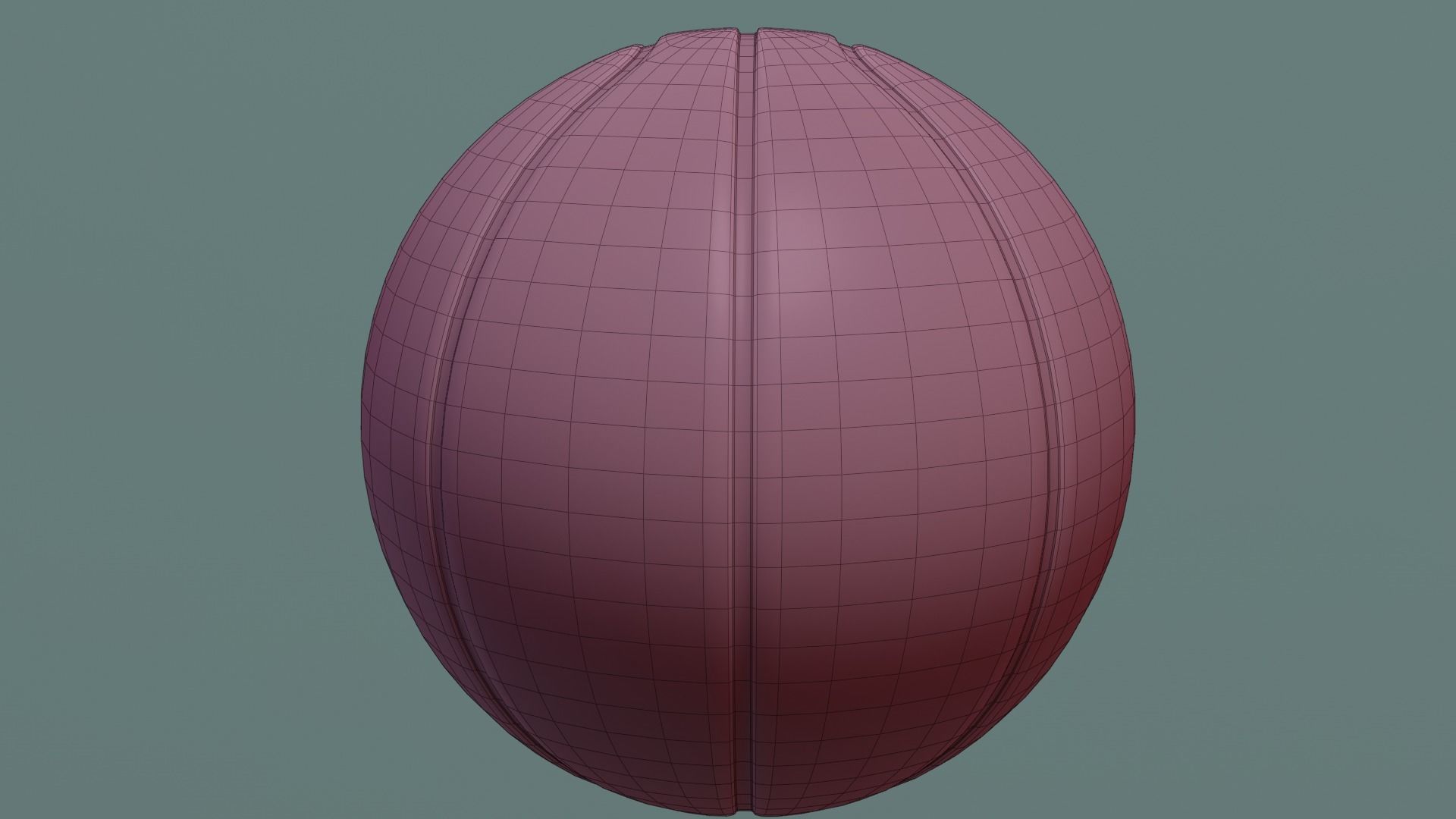 basketball ball Low-poly 3D model_6