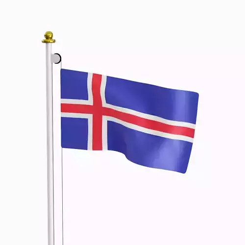 Flag of the Iceland