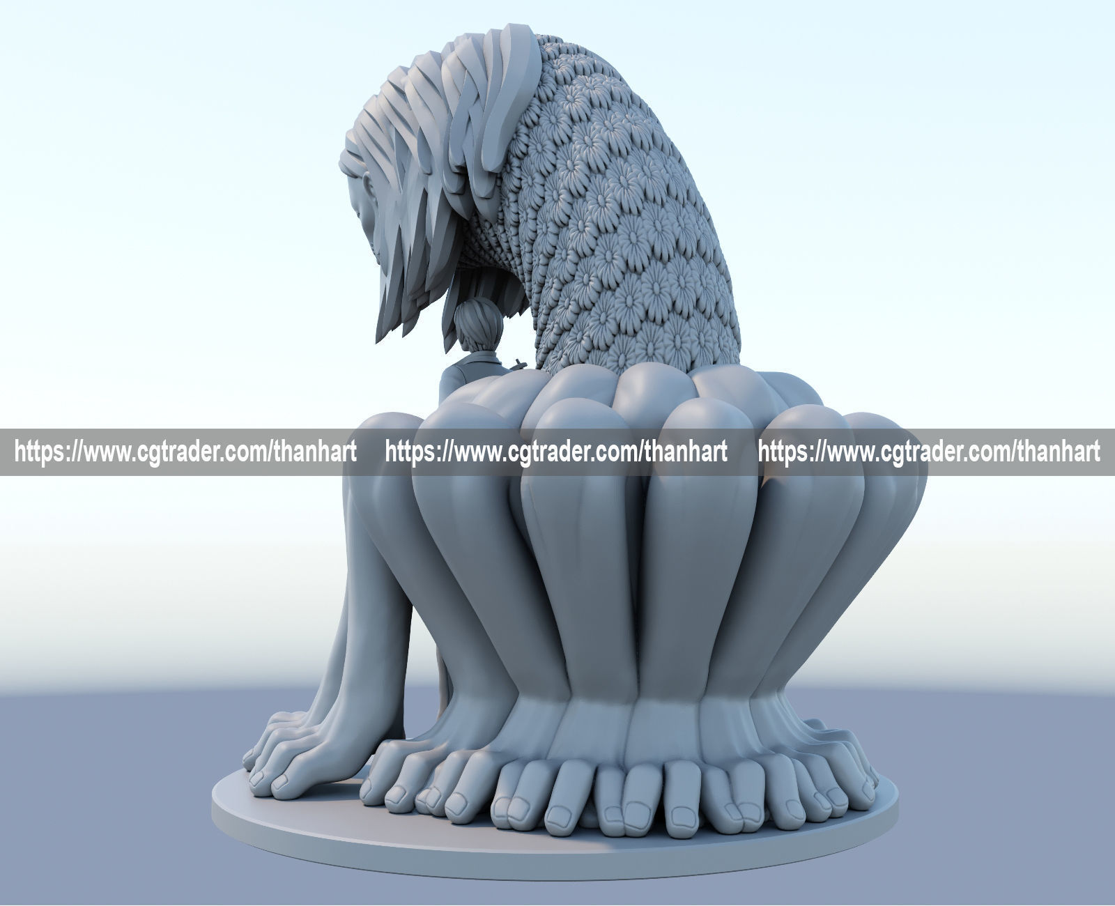 himeno and ghost devil 3d print model from chainsawman 3D print model_7