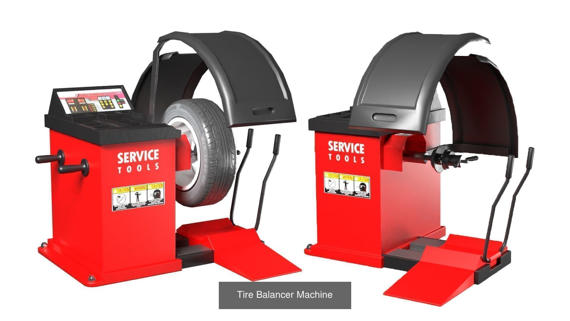 Autoservice Garage Machine and Tools Pack 3D Model Collection_11