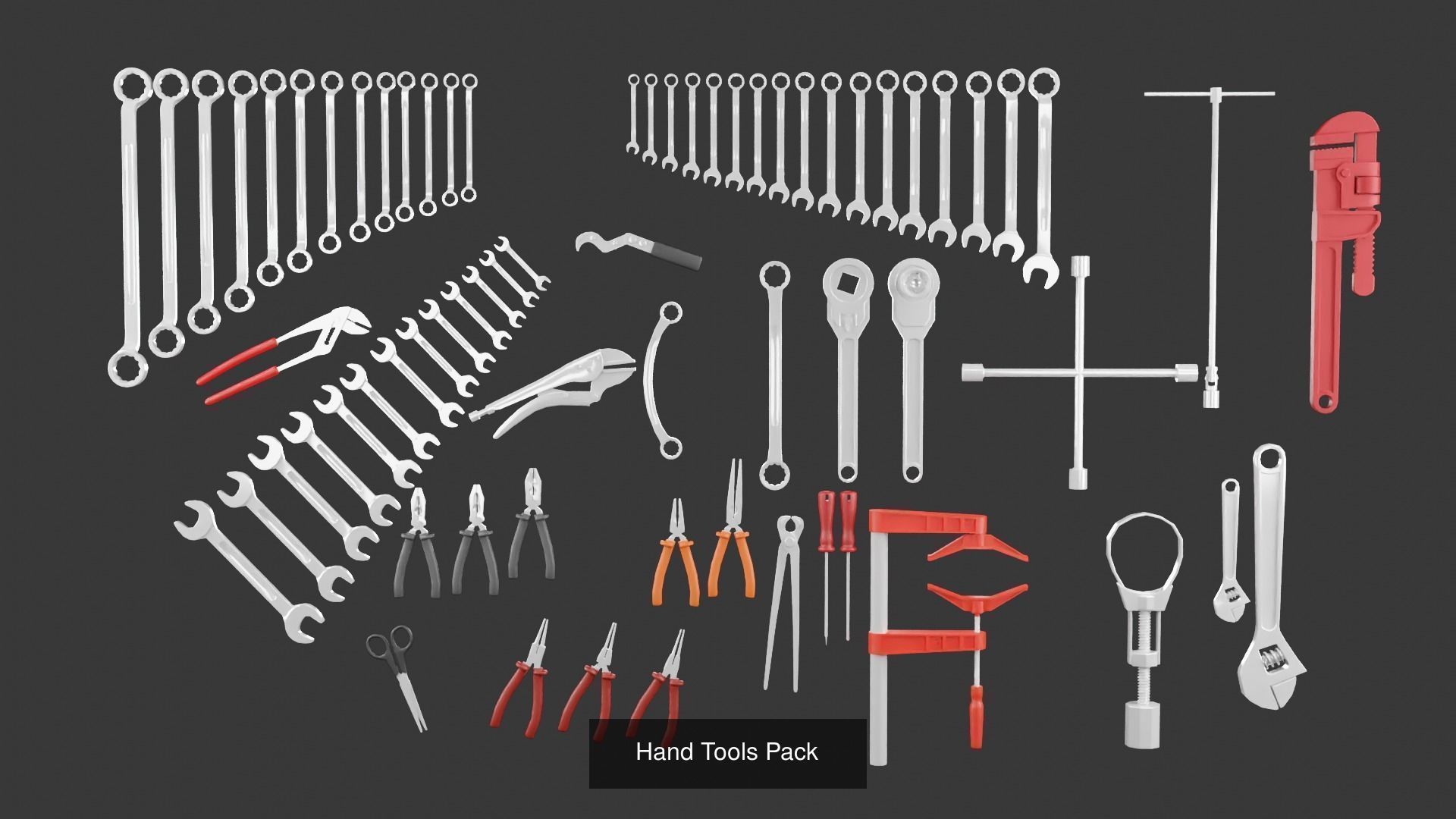 Autoservice Garage Machine and Tools Pack 3D Model Collection_13