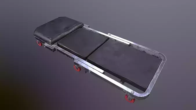 Worn Mud Service Car Creeper Garage 