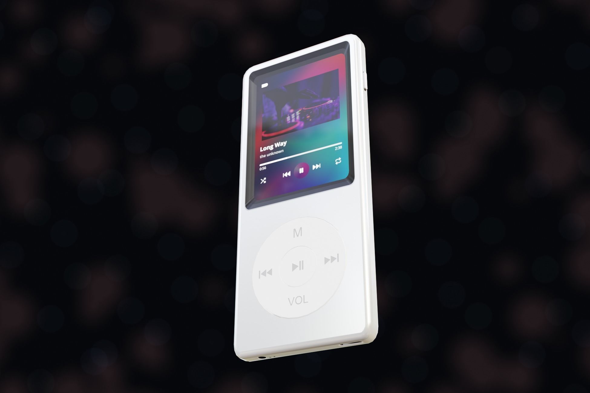 iPod Music Player Low-poly 3D model_20