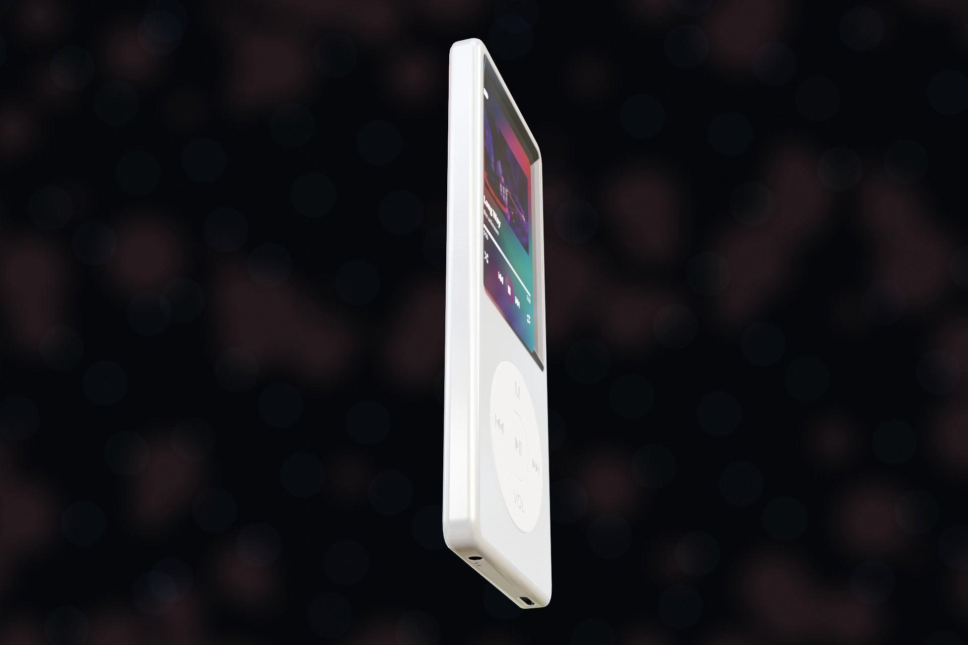 iPod Music Player Low-poly 3D model_30