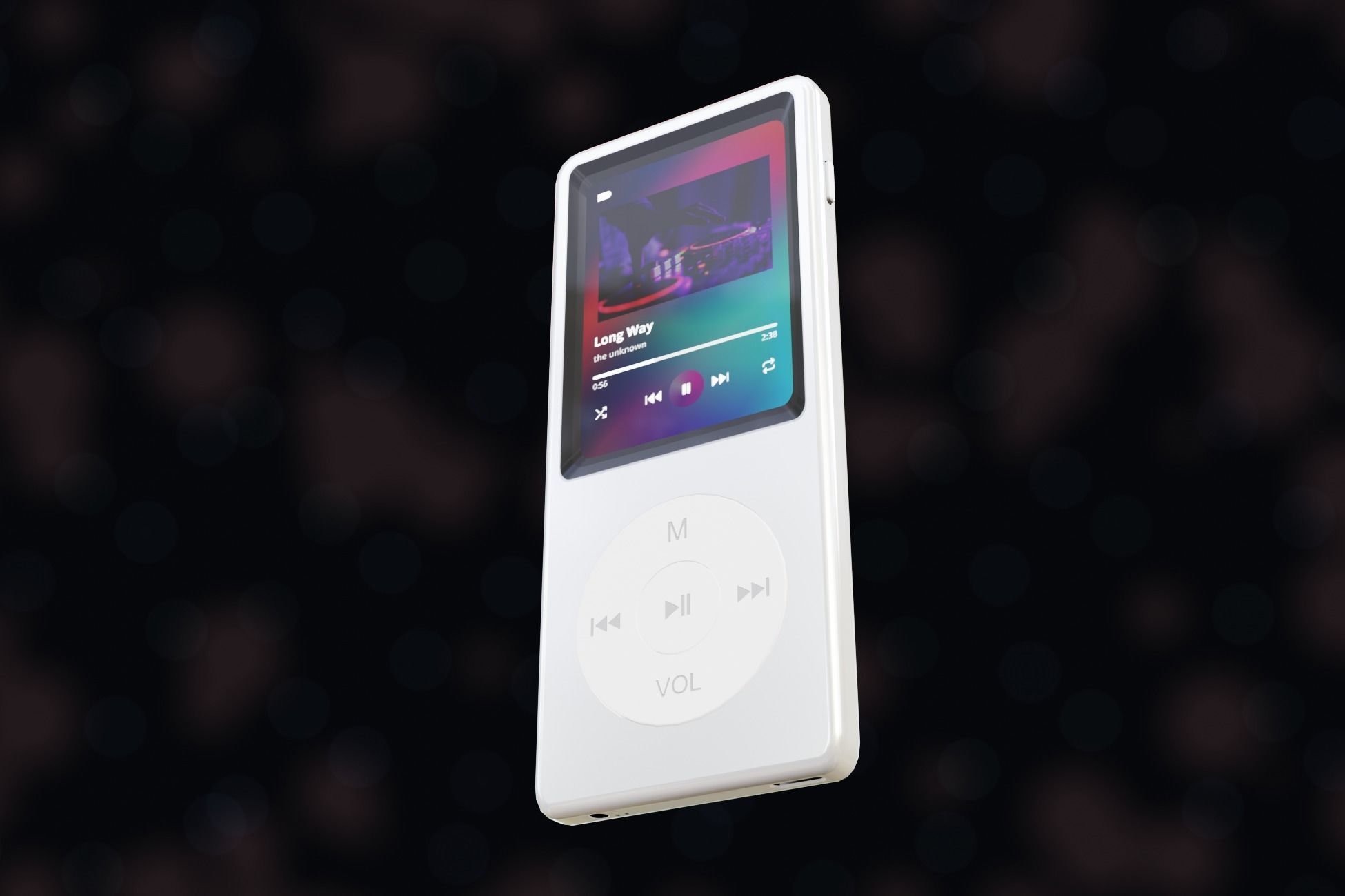 iPod Music Player Low-poly 3D model_51