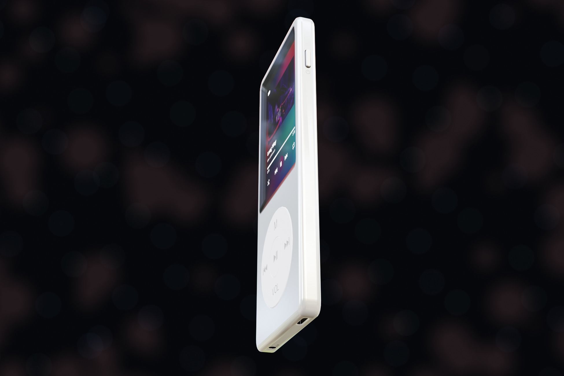 iPod Music Player Low-poly 3D model_23