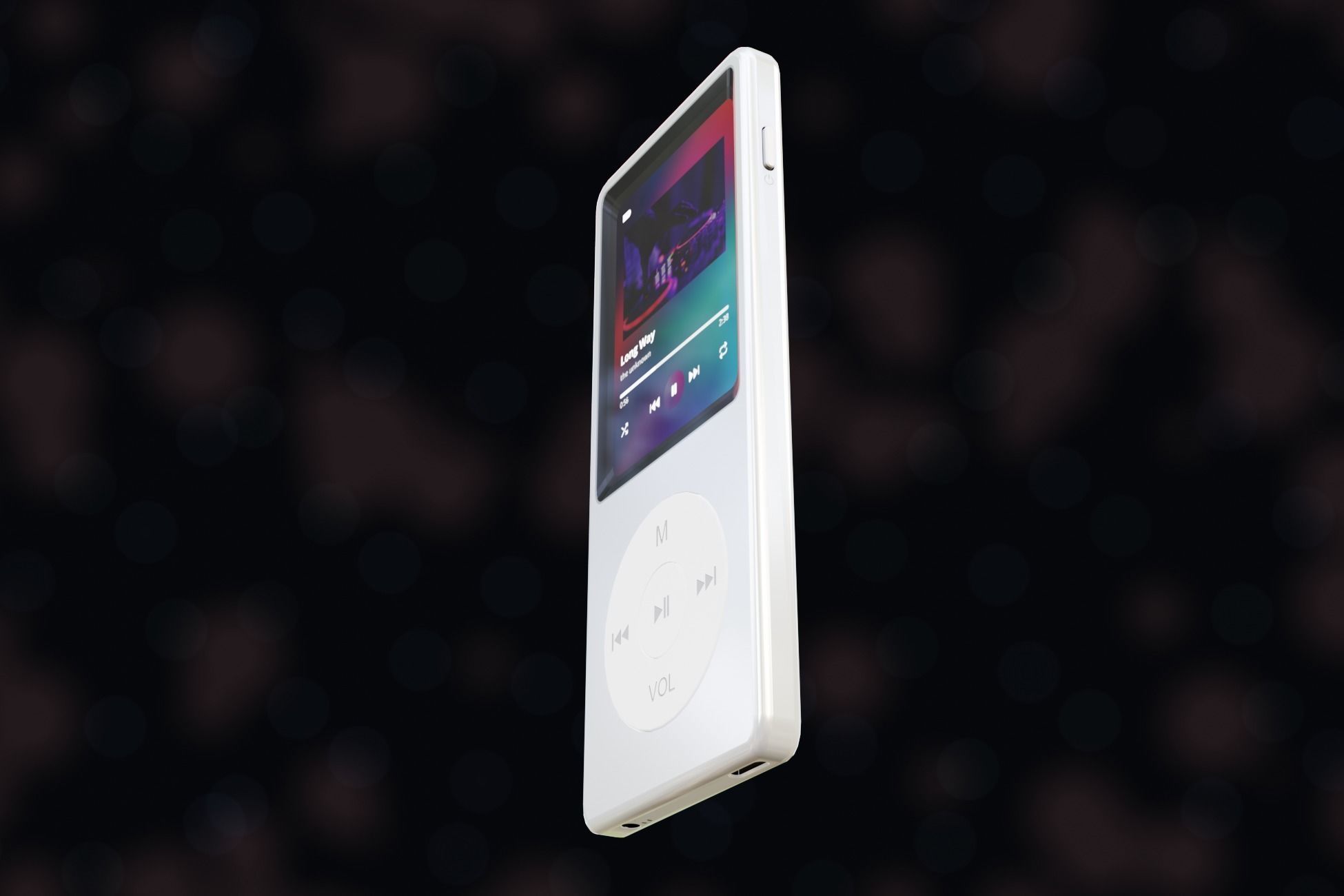 iPod Music Player Low-poly 3D model_45