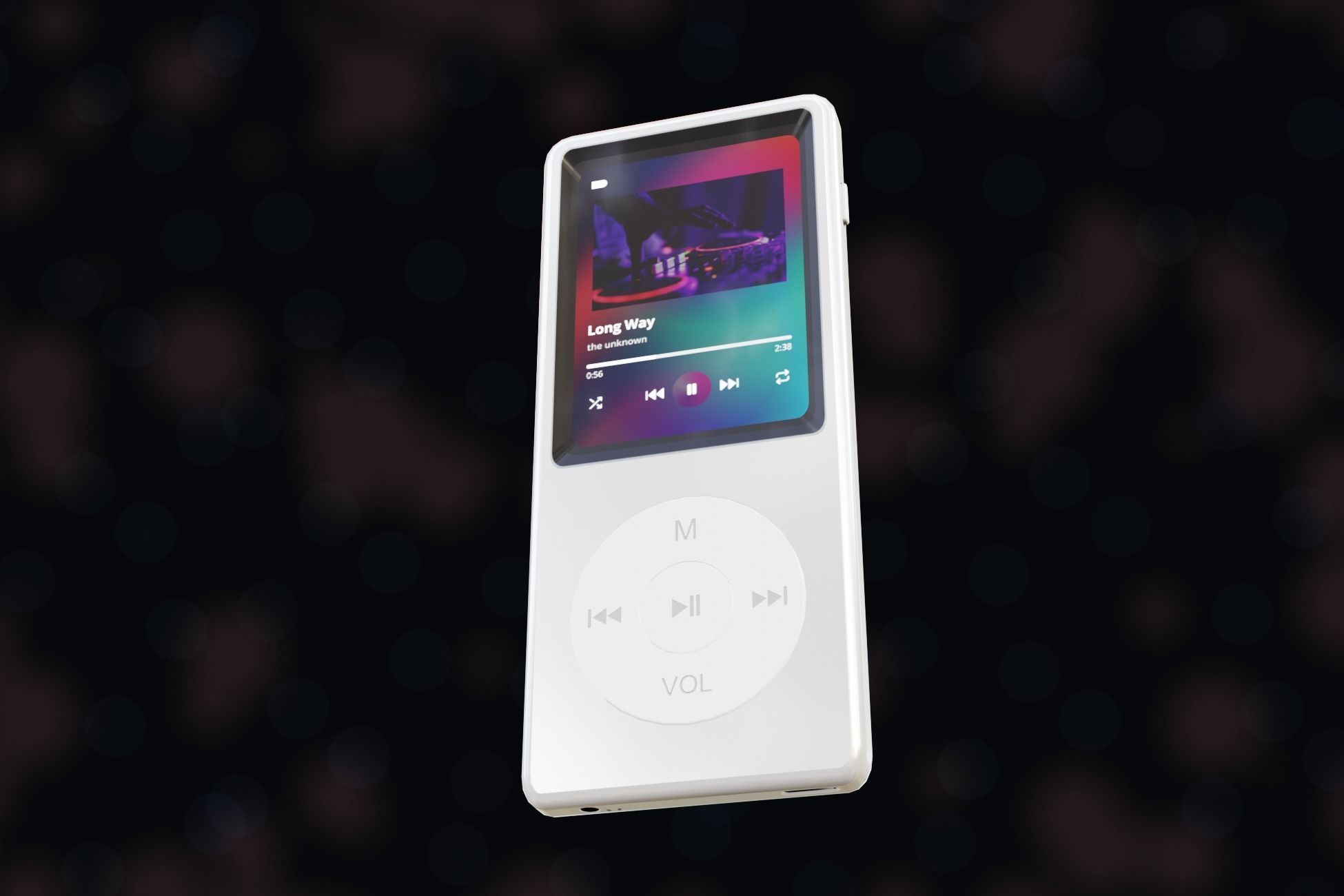 iPod Music Player Low-poly 3D model_49