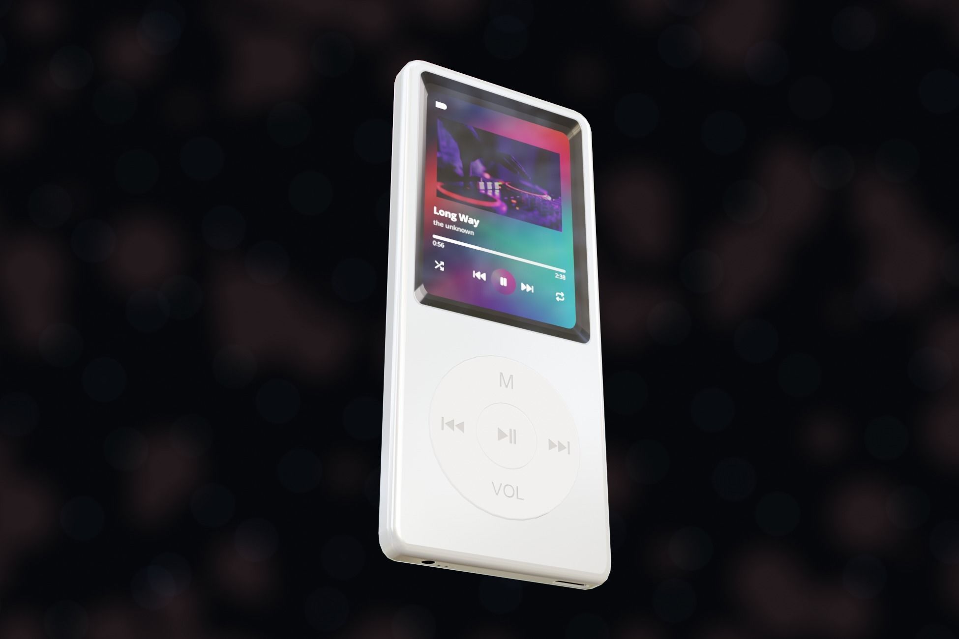 iPod Music Player Low-poly 3D model_25