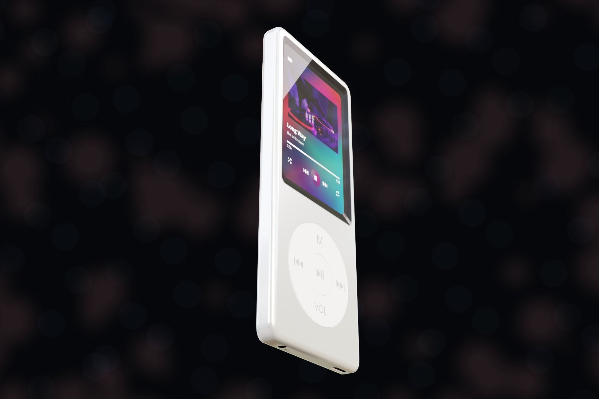 iPod Music Player Low-poly 3D model_48