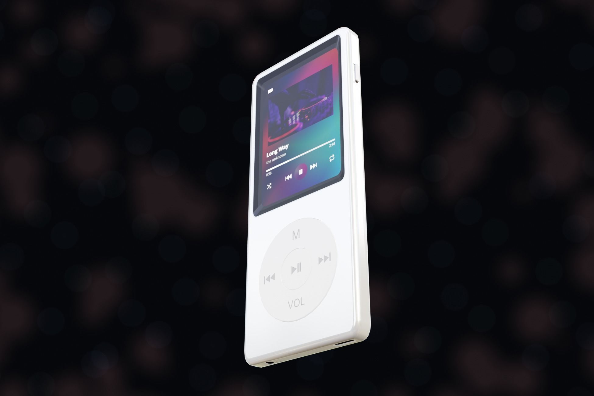 iPod Music Player Low-poly 3D model_21