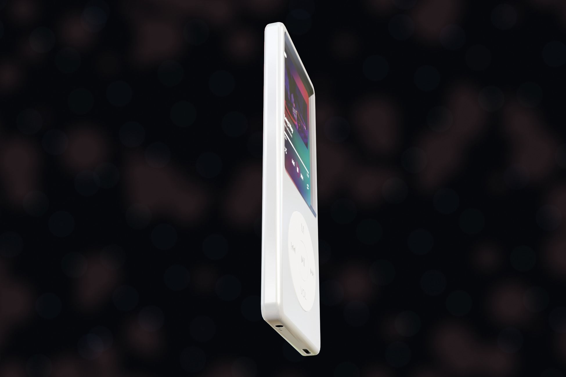 iPod Music Player Low-poly 3D model_9