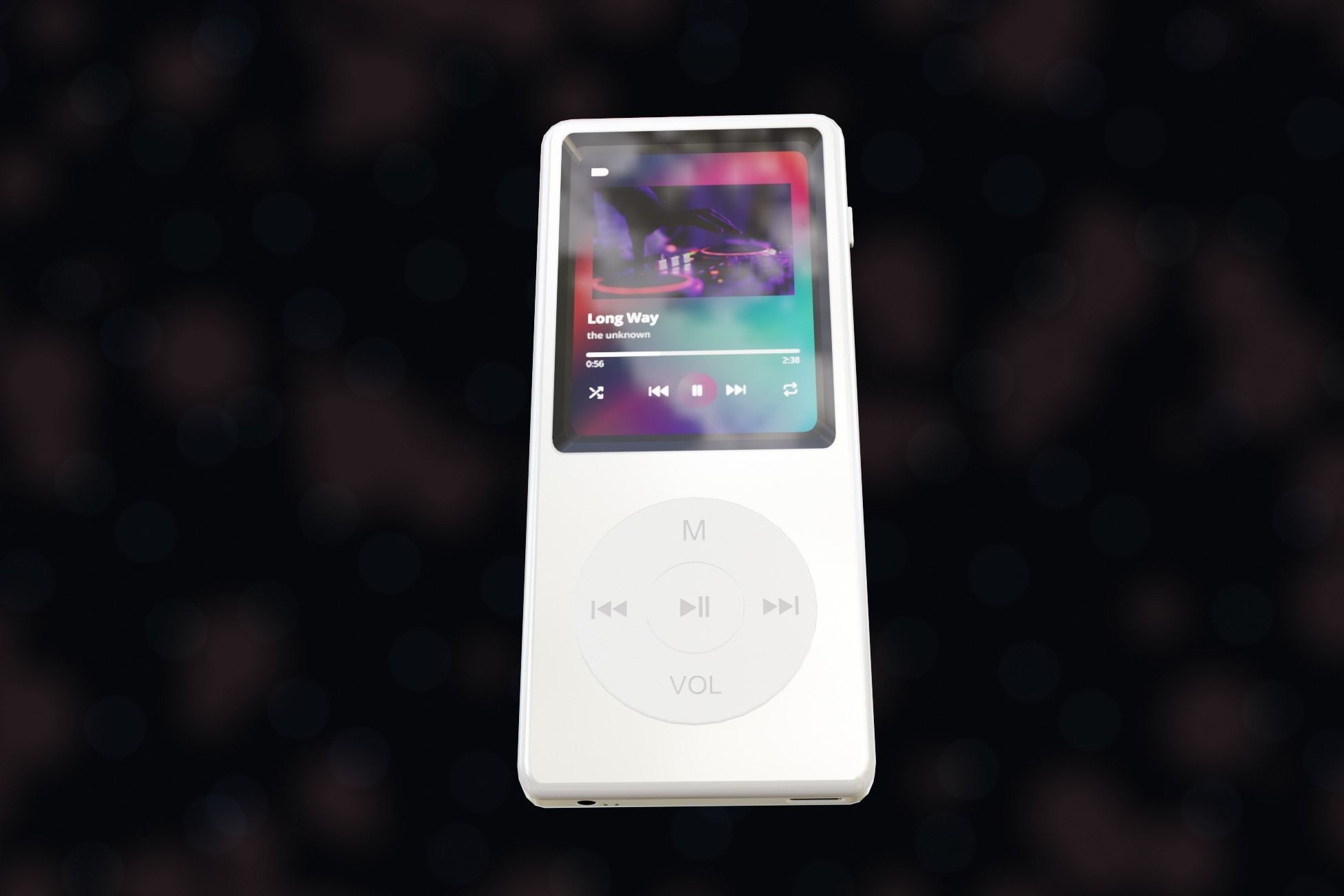 iPod Music Player Low-poly 3D model_52