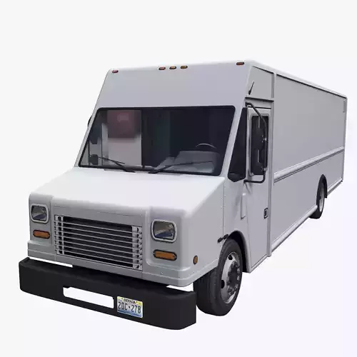 Freightliner P1200 step van Low-poly 3D model