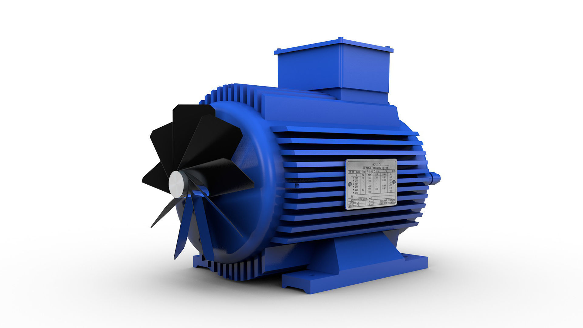 Electric motor 3D model_3