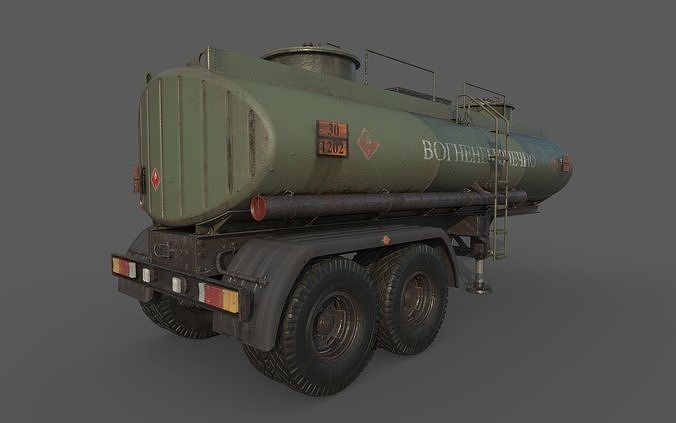 Fuel Semi-Trailer 3D model 5